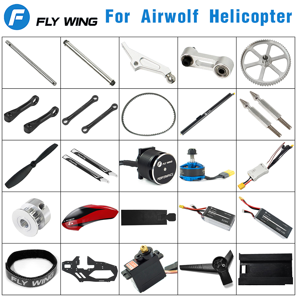 Rc Helicopter Nitro - يطير الجناح Airwolf RC هليكوبتر أجزاء