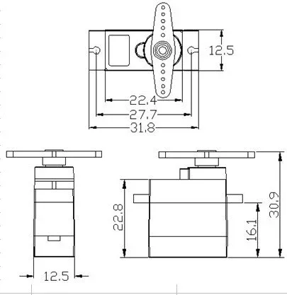 فيتيك FT90MR سيرفو ميكرو للهلي - مراجعة Rc Helicopter Parts وسعره